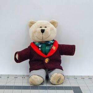 Starbucks Bearista Holiday Plush Bear 2017 Limited Edition Smoking Jacket